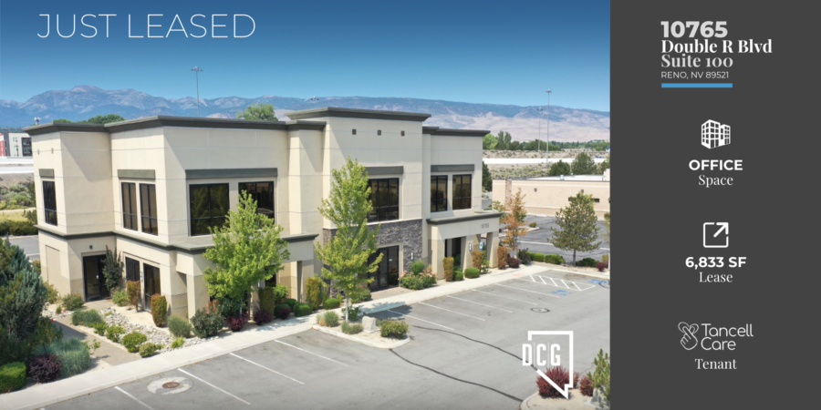 DCG’s Travis Hansen Represents Landlord, and Patrick Riggs Represents Tenant of 6,833 SF South Reno Office Space